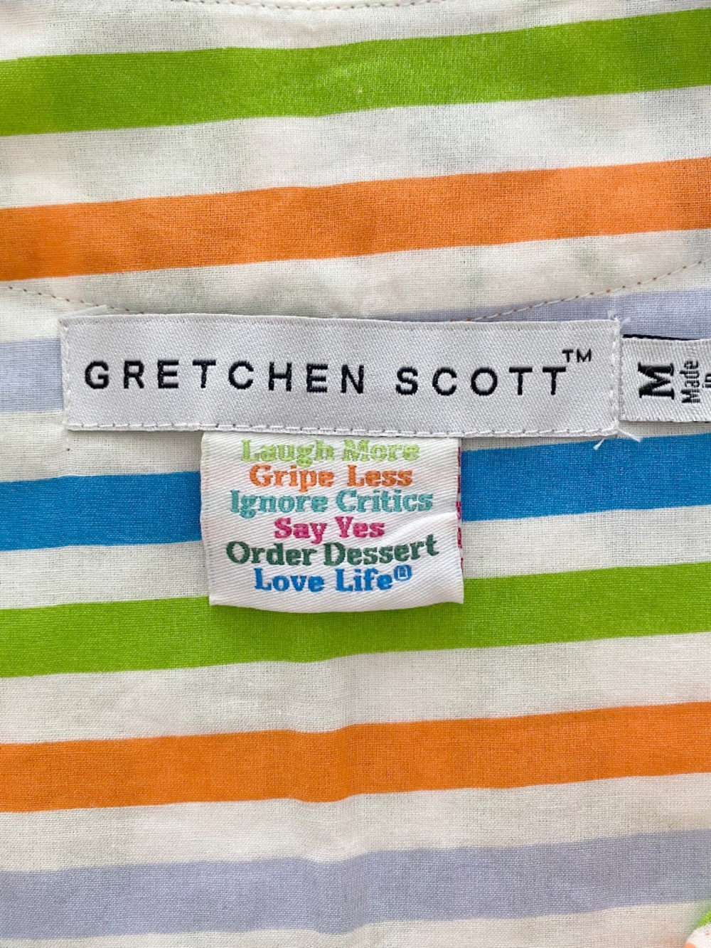Gretchen Scott 100% Cotton Tunic Top - Size M - Picture 7 of 7
